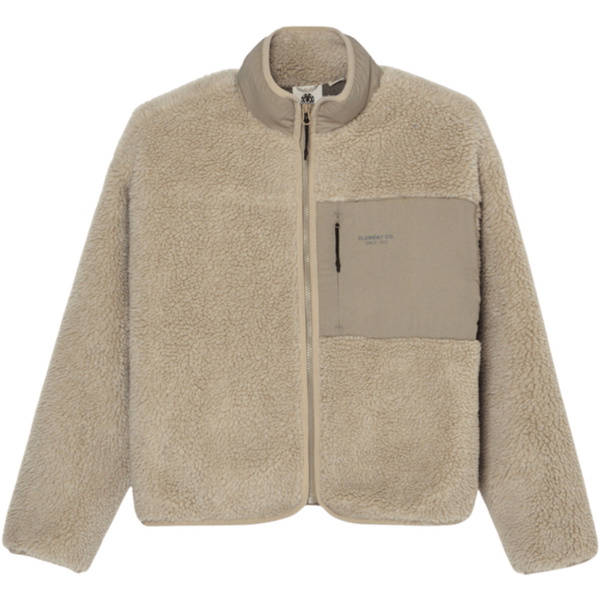 2026 Element Womens Oak Sherpa Fleece ELJJK00124 - Oat Milk